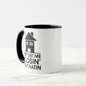 販売ユーモア、彼らは彼らが憎しみ、贈り物を閉じる私を見る マグカップ (正面左)