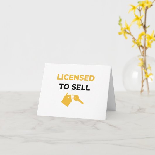 販売ライセンス2 カード (黄色い花)