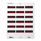 販売ラベル用 ラベル (フルシート)