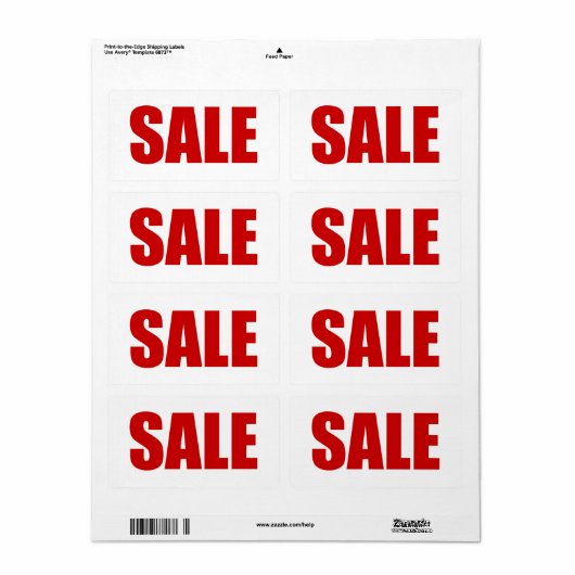 販売ラベル ラベル (フルシート)