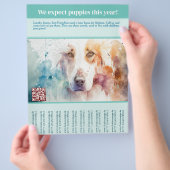 販売中の子犬 チラシ (手)