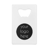 販売促進会社のロゴの顧客ギフト クレジットカード栓抜き (裏面)