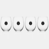 販売促進会社のロゴの顧客ギフト ステムなしワイングラス (裏面)