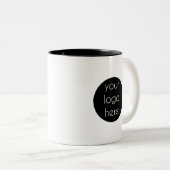 販売促進会社のロゴの顧客ギフト ツートーンマグカップ (正面右)