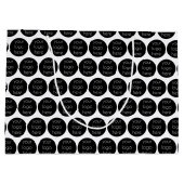 販売促進会社のロゴの顧客ギフト ラージペーパーバッグ (裏面)