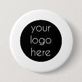 販売促進会社のロゴの顧客ギフト 缶バッジ (正面)
