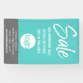 販売広告 – ロゴと詳細の追加 横断幕 (横)