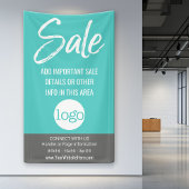 販売広告 – ロゴと詳細の追加 横断幕