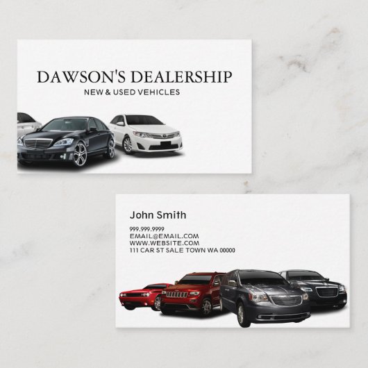 販売店の名刺 名刺 (正面/裏面)