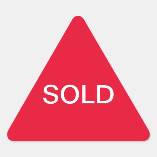 販売標識 三角形シール (正面)