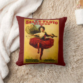 販売法のFlotoのサーカスのプリンセスビクトリアワイヤーダンサー クッション (ブランケット)