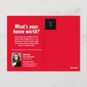 販売済み – おもしろいはがき – 赤 ポストカード (裏面)