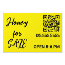 🐝 販売用カスタム蜂蜜 QR サイン