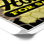 販売用ハニーサイン地元のハニーピュアハニー ポスター (角)