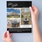 販売用実在不動産リスト2サイドモダンブラック チラシ (手)