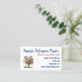 販売用植物 カットフラワー ビジネスカード (スタンド正面)