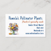 販売用植物 カットフラワー ビジネスカード (正面)