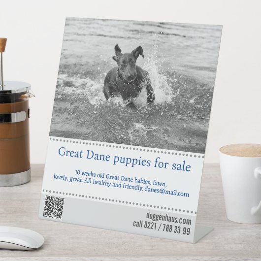 販売者ポスター 台座サイン (インサイチュ)