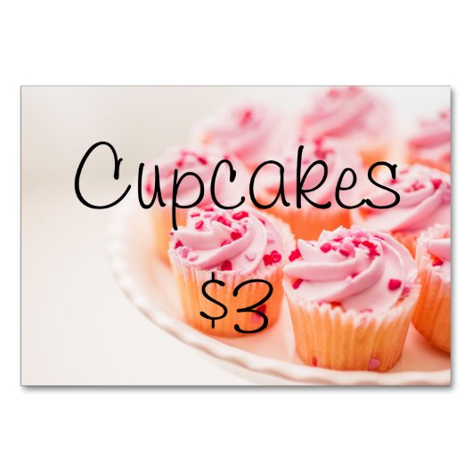 販売資金集めテーブルサイネージカードのベイク処理 テーブルナンバー (正面)