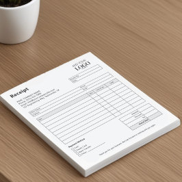 販売領収書テンプレート | ミニマリスト・ビジネス・型枠 ノートパッド