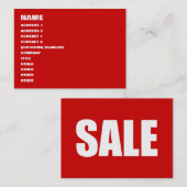 販売 名刺 (正面/裏面)