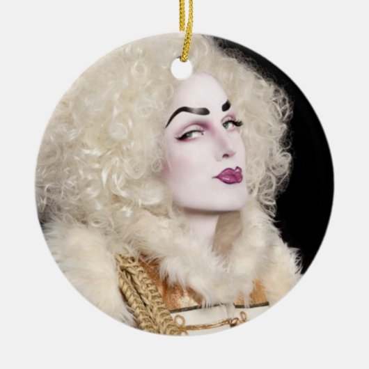 販売! 新しいサンタのケシのオーナメント! セラミックオーナメント (正面)