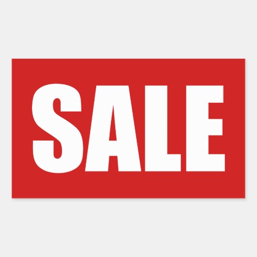 販売 長方形シール (正面)