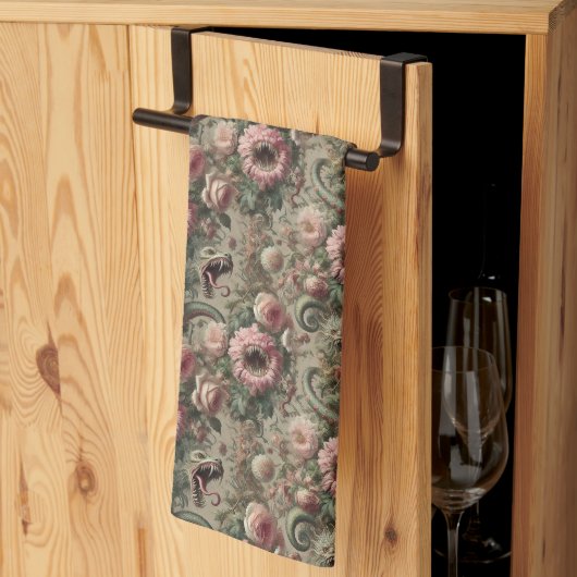 貪欲なベランダーズ – ゴシックビクトリアン様式 キッチンタオル (三つ折り)