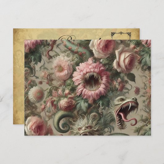 貪欲なベランダーズ – ゴシックビクトリアン様式 シーズンポストカード (正面/裏面)