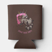 貪欲なラクーンお誕生日ケーキ漫画がいっぱい 缶クーラー (裏面)