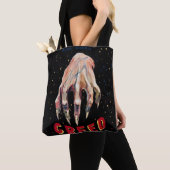 貪欲なヴィンテージポスター トートバッグ (クローズアップ)