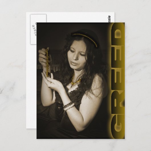 貪欲な人 ポストカード (正面/裏面)