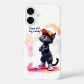貪欲な猫、ハロウィーン、作家ナターシャ私たち Case-Mate iPhoneケース (裏面)