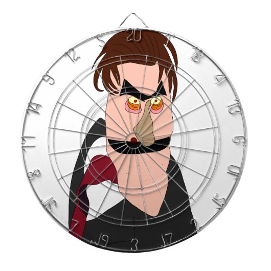 貪欲な男の操り人形ダーツボード ダーツボード (正面)