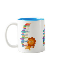 貪欲な読者（かわいい漫画ライオン）