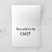 貪欲な豚誕生日 カード (内部)