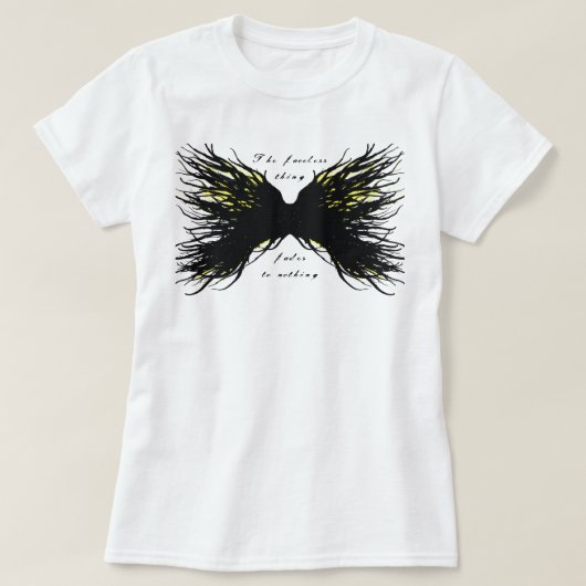 貪欲 抽象的7つの大罪 アルコールインクアート Tシャツ (デザイン正面)