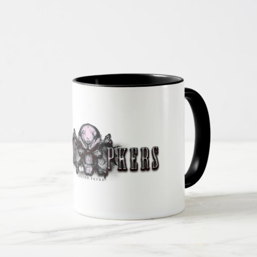 貫入が出られたPkersのコーヒー・マグ マグカップ (正面右)