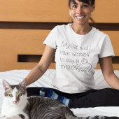 責おもしろい任の猫の言い訳がかわいいって Tシャツ