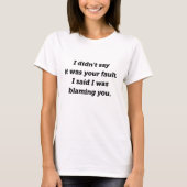 責め立てる Tシャツ (正面)
