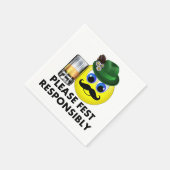 責任あるオクトーバーフェスト絵文字 スタンダードカクテルナプキン (角)