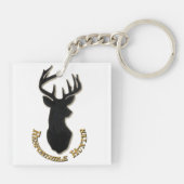 責任あるハンターディアパターンキーチェーン キーホルダー (裏面)