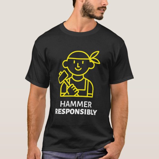 責任あるハンマー時間 Tシャツ (正面)