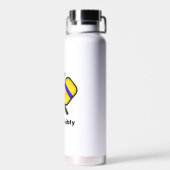 責任あるピックボールのユーモアパンを飲む ウォーターボトル (背面)