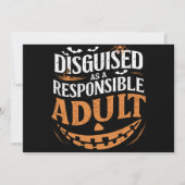 責任ある大人のハロウィーンに偽装する 招待状 (正面)