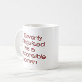 責任ある女性 コーヒーマグカップ (正面左)