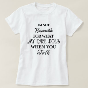責任ある引用文、スマートおもしろいス、皮肉Tシャツ Tシャツ