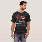 責任ある法律は命を救う Tシャツ (正面フル)