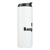 責任あるDink - おもしろい Pickleball Gift タンブラー (回転左)