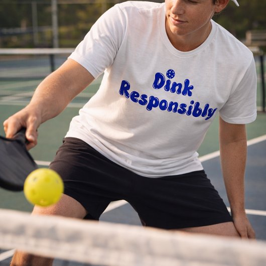 責任あるDink - おもしろい Pickleball Gift トライブレンドＴシャツ